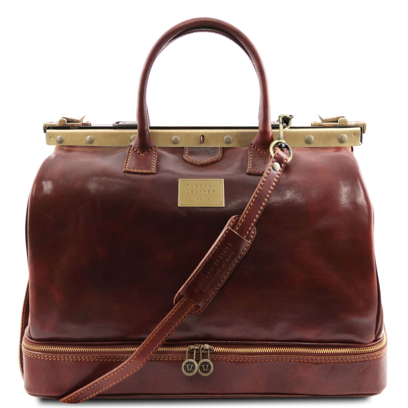 Maulbügel-Doktortasche Barcellona braun Maulbügel-Doktortasche Barcellona braun